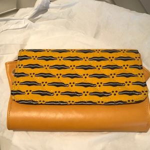 NEW African inspired Clutch Mustard Yellow